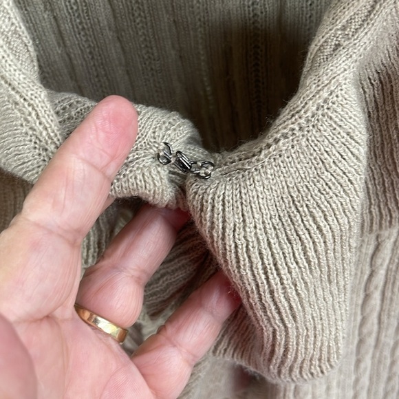 Outback Red oatmeal Fairy Ruffle open front w/hook & eye Cardigan Women Large - Picture 10 of 10